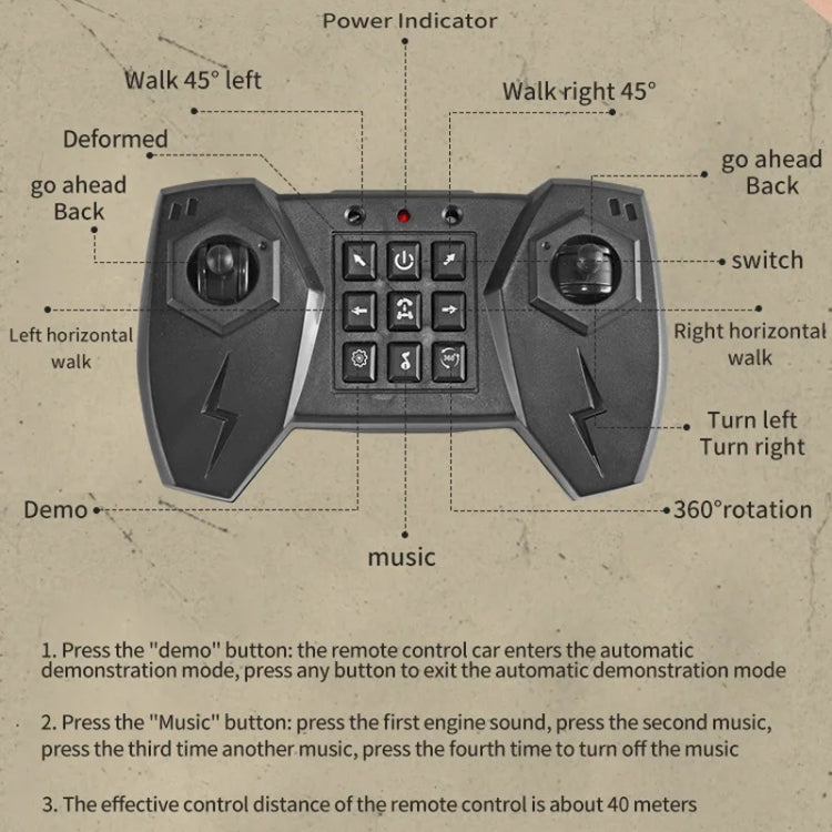 YDJ-D876 Gesture Sensing RC Stunt Car (Red) by bashfashion