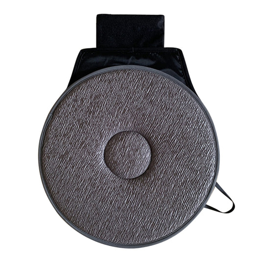 360 Degree Rotation Car Seat Cushion Whirling Seat Mat (Grey) by bashfashion