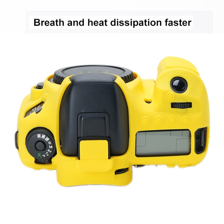 For Canon EOS 7D Mark II Soft Silicone Protective Case (Yellow) by bashfashion