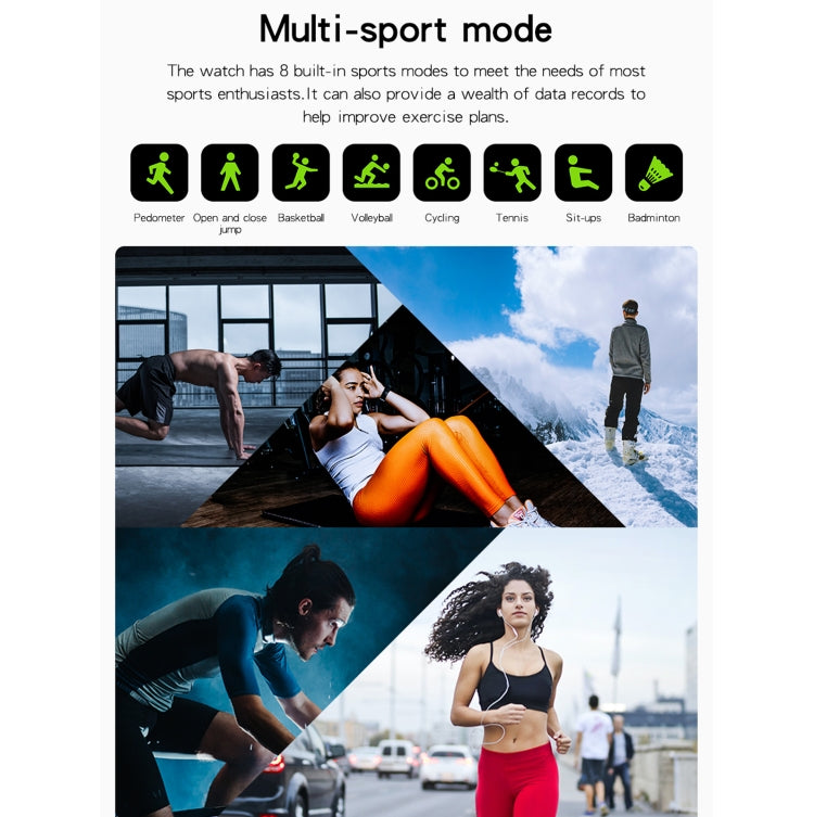 GT20 1.69 inch TFT Screen IP67 Waterproof Smart Watch, Support Music Control / Bluetooth Call / Heart Rate Monitoring / Blood Pressure Monitoring, Style:Steel Strap(Gold) by bashfashion