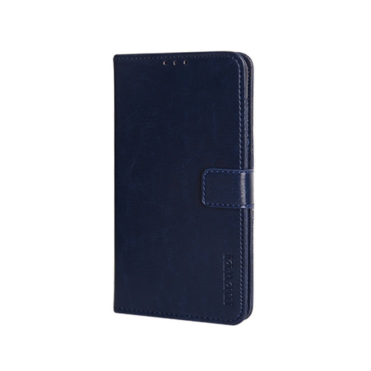 For Umidigi Bison X10 idewei Crazy Horse Texture Leather Phone Case(Dark Blue) by idewei