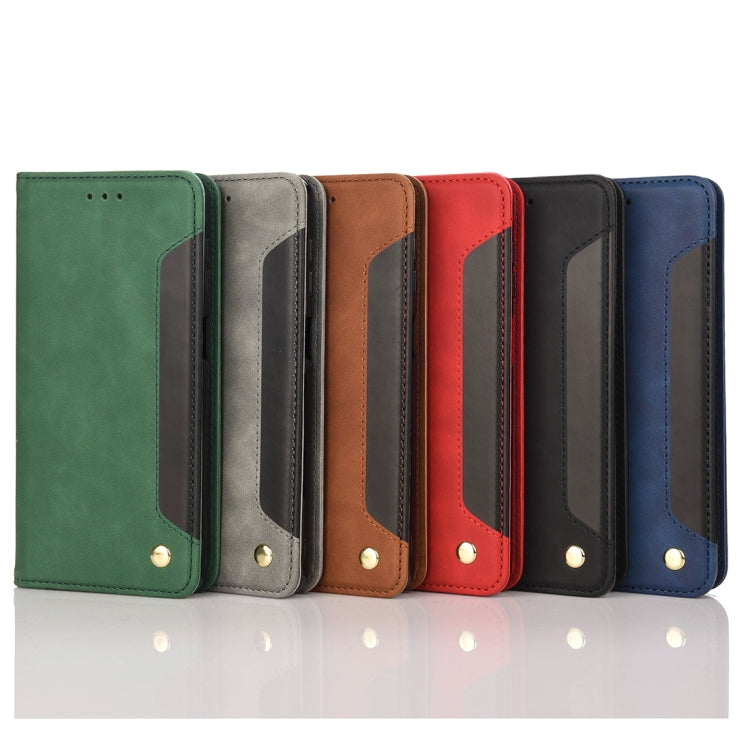 For Samsung Galaxy A23e / A23s Skin Feel Splicing Leather Phone Case(Black) by bashfashion