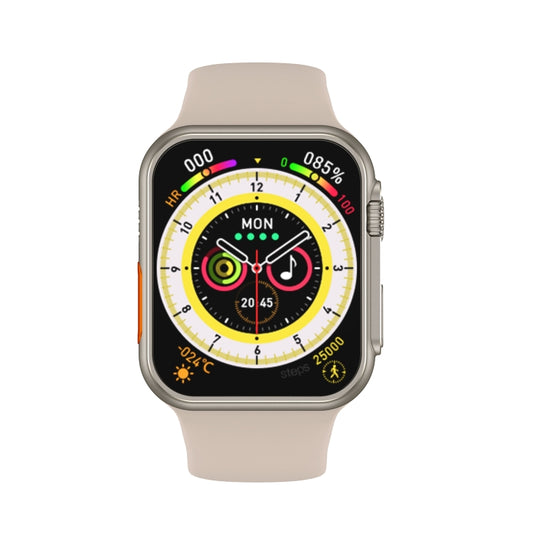 N8 Ultra 2.02 inch Square Screen Smart Watch Supports Heart Rate Monitoring/Blood Oxygen Monitoring(Gold) by bashfashion