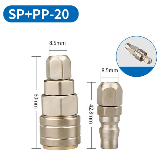 LAIZE SP+PP-20 10pcs C-type Self-lock Pneumatic Quick Fitting Connector by LAIZE