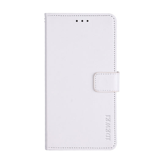 For Sharp Rouvo V idewei Crazy Horse Texture Leather Phone Case with Holder(White) by idewei