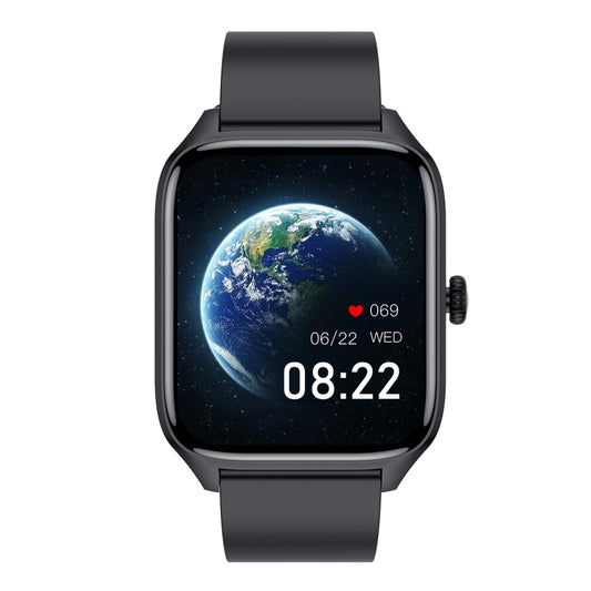 T19 Pro 1.96 inch IP67 Waterproof Silicone Band Smart Watch, Supports Dual-mode Bluetooth Call / Heart Rate Monitoring(Black) by bashfashion