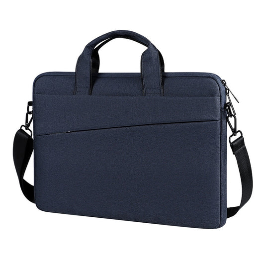 For 14.1 inch ST01S Waterproof Oxford Laptop Diagonal Shoulder Handbag(Navy Blue) by bashfashion