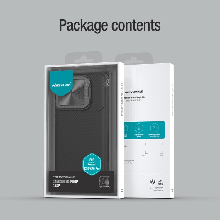 For Xiaomi Redmi K70/K70 Pro NILLKIN Black Mirror Prop CD Texture Mirror Phone Case(Blue) by NILLKIN