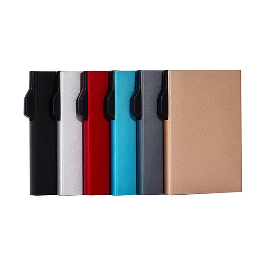 FY1901 RFID Anti-magnetic Aluminum Alloy Card Holder(Black) by bashfashion