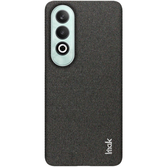 For OPPO K12 5G imak Ruiyi Series Cloth Texture PU + PC Phone Case(Black) by imak