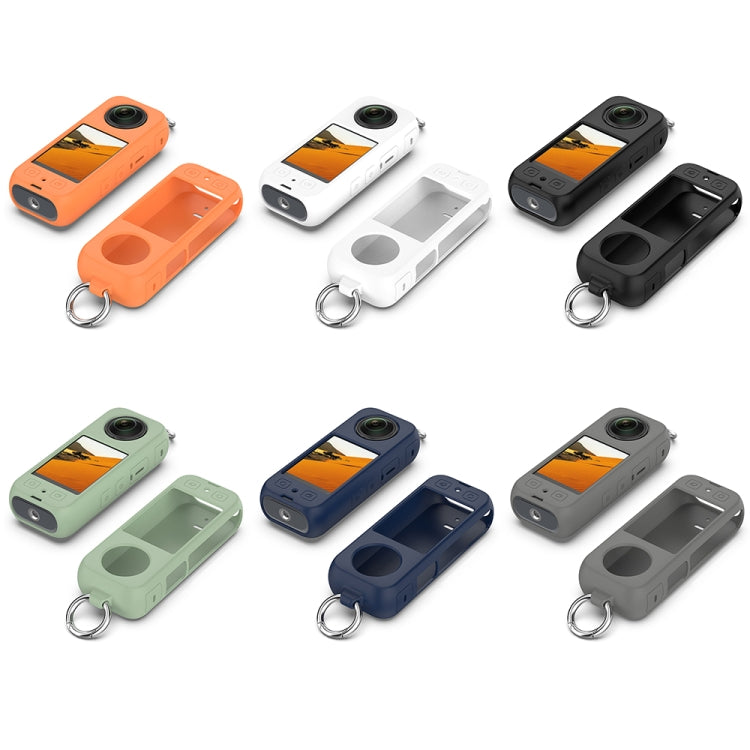 For Insta 360 X4 Portable Silicone Protective Case(Orange) by bashfashion