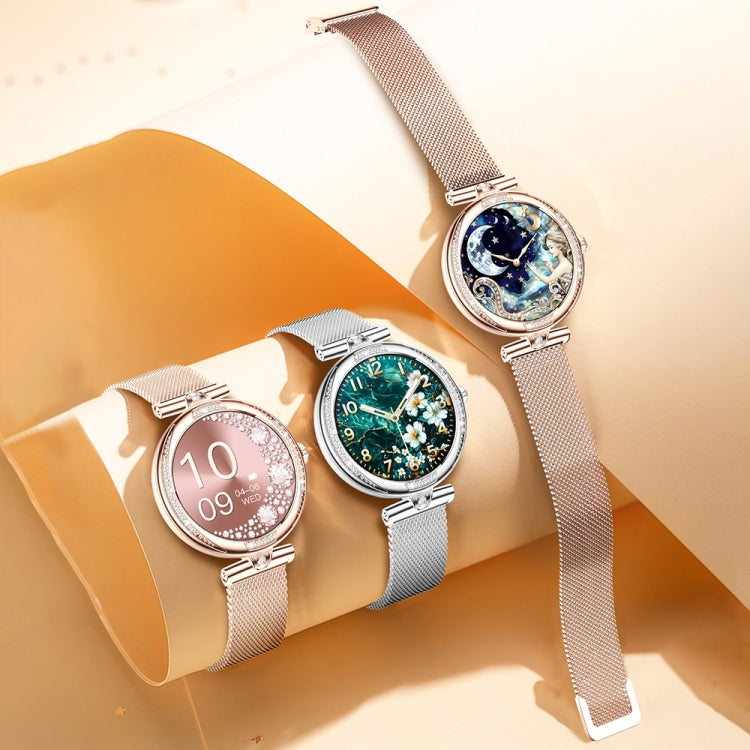 NX17 Pro 1.19 inch AMOLED Screen Silicone Strap Smart Watch, Support Health Monitoring / Bluetooth Call(Gold) by bashfashion