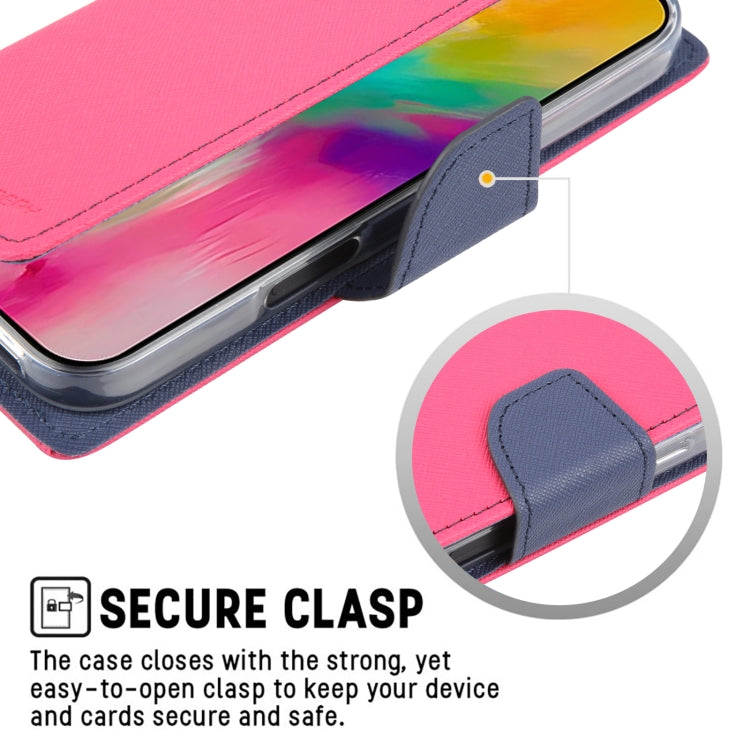 For iPhone 16 Pro Max GOOSPERY FANCY DIARY Cross Texture Leather Phone Case(Black) by GOOSPERY