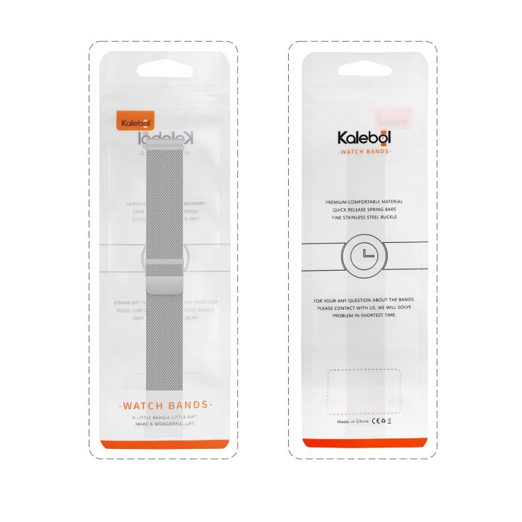 Kalebol 20mm Universal Loop Double Magnetic Buckle Milanese Strap(Gold) by Kalebol