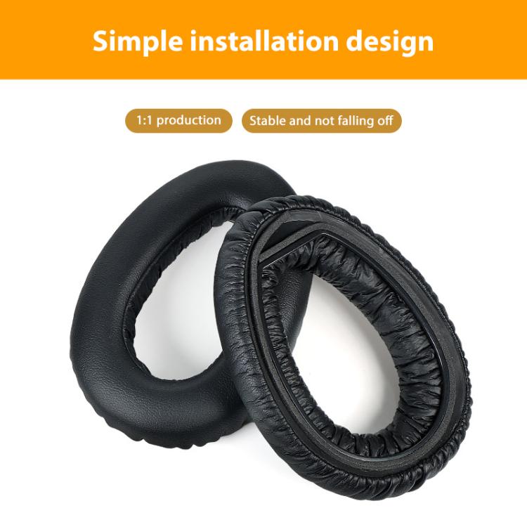 2pcs Snap-on Replacement Earpads For Sennheiser PXC550 / PXC480 / MB660, Material:Mesh(Black) by bashfashion