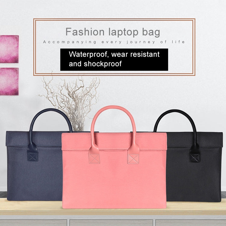 15.4 inch Universal Wearable Soft Handle Portable Laptop Tablet Bag, For Macbook, Samsung, Lenovo, Sony, DELL Alienware, CHUWI, ASUS, HP(Pink) by bashfashion