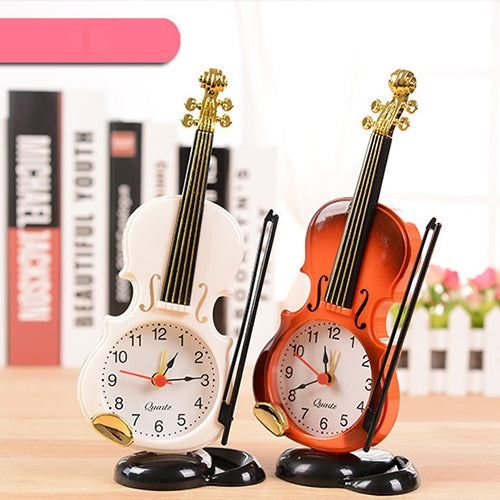 Multi-functional Originality Violin Electronics Pointer Alarm Clock with Pen Holder (Red) by bashfashion