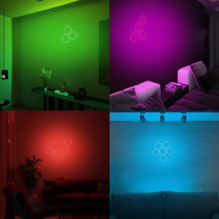 80mm 3W DIY Assembly Light COB LED Decorative Circle DC9V (Ice Blue Light) by bashfashion