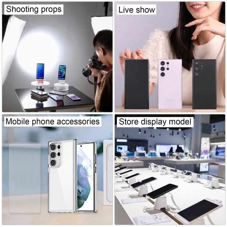 For Samsung Galaxy S23 Ultra 5G Black Screen Non-Working Fake Dummy Display Model(White) by bashfashion