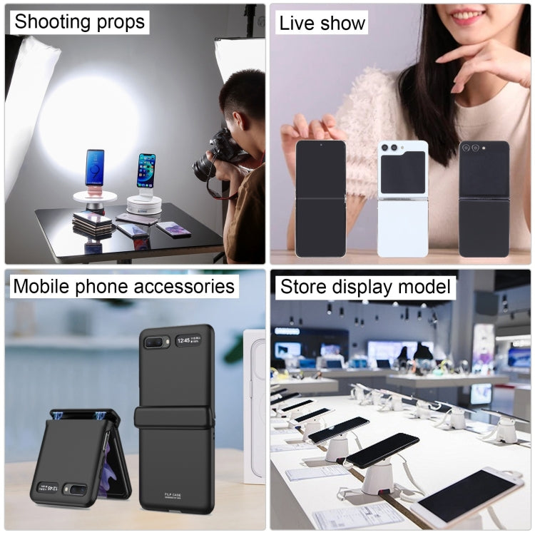 For Samsung Galaxy Z Flip5 Black Screen Non-Working Fake Dummy Display Model (Black) by bashfashion