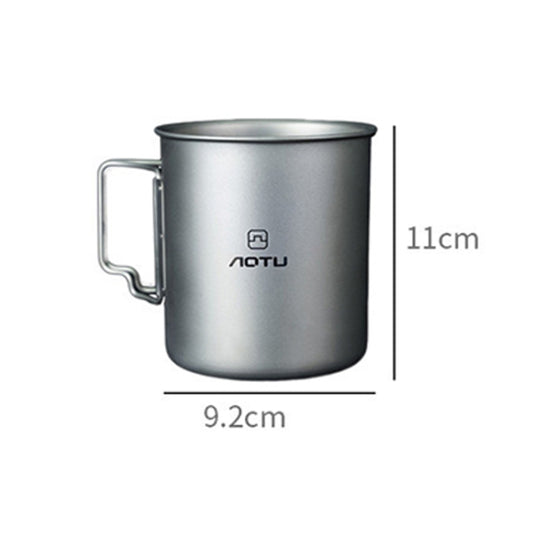 AOTU AT6652-1 Outdoor Portable Titanium Cup 750ml(Silver) by AOTU