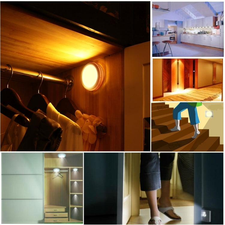 L0606 Infrared Sensor Auto PIR Light Lamp, 6 LED Light for Walkways, Hallways, Stairs, Cabinets by bashfashion
