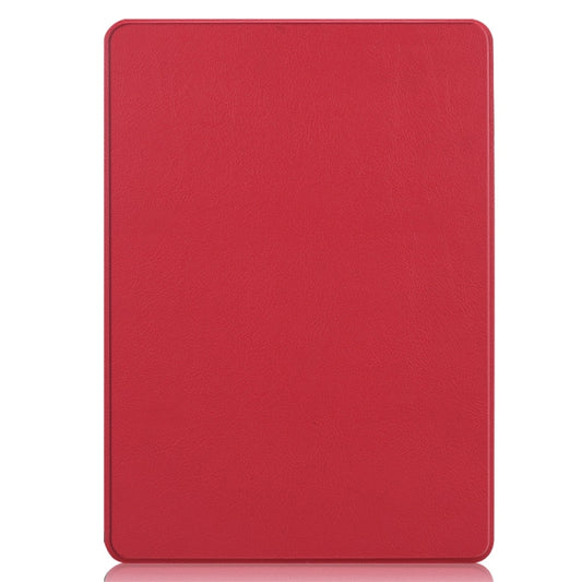 For Microsoft Surface Pro 9 JUNSUNMAY Custer Solid Color 3-Fold Stand Leather Tablet Case(Red) by JUNSUNMAY