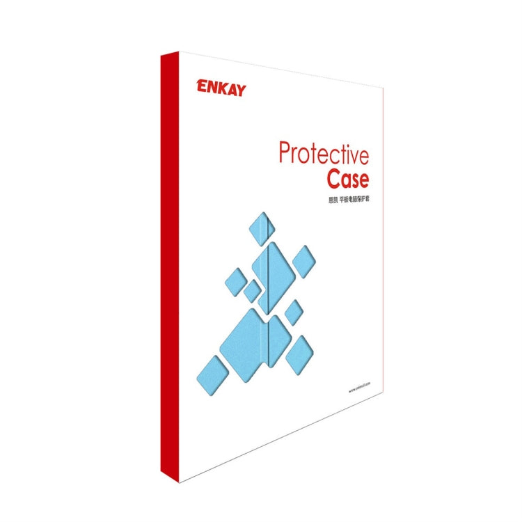 For iPad Pro 11 2025 / 2024 ENKAY Tri-fold Custer Texture Platic Leather Smart Tablet Case(White) by ENKAY