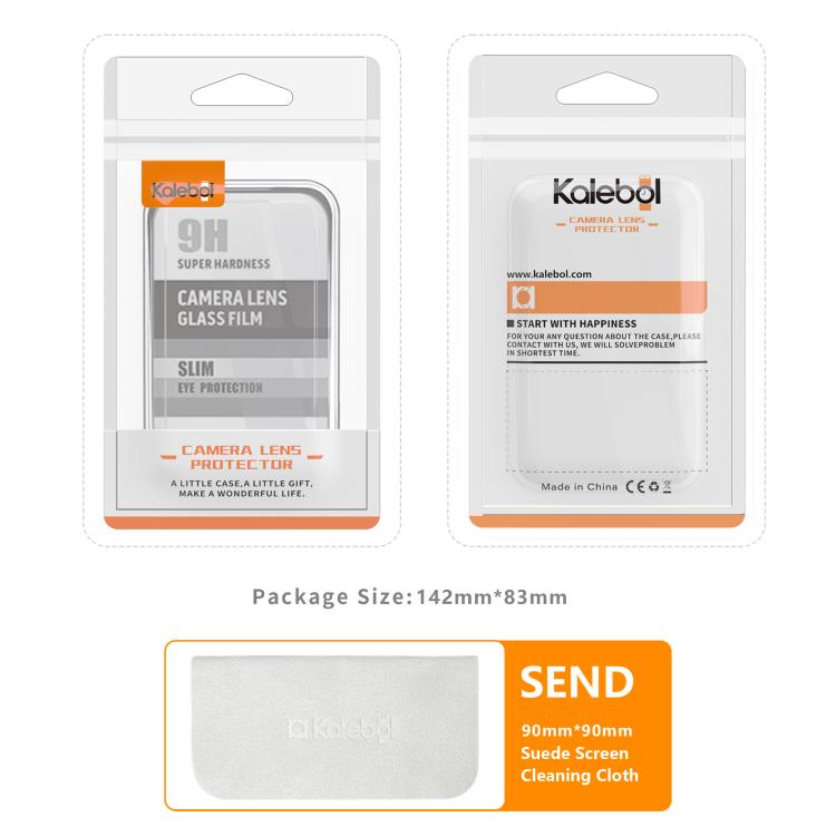 For iPhone 16 Pro Max Kalebol Armor Full-Coverage Metal Lens Ring Protector Film(Black) by Kalebol