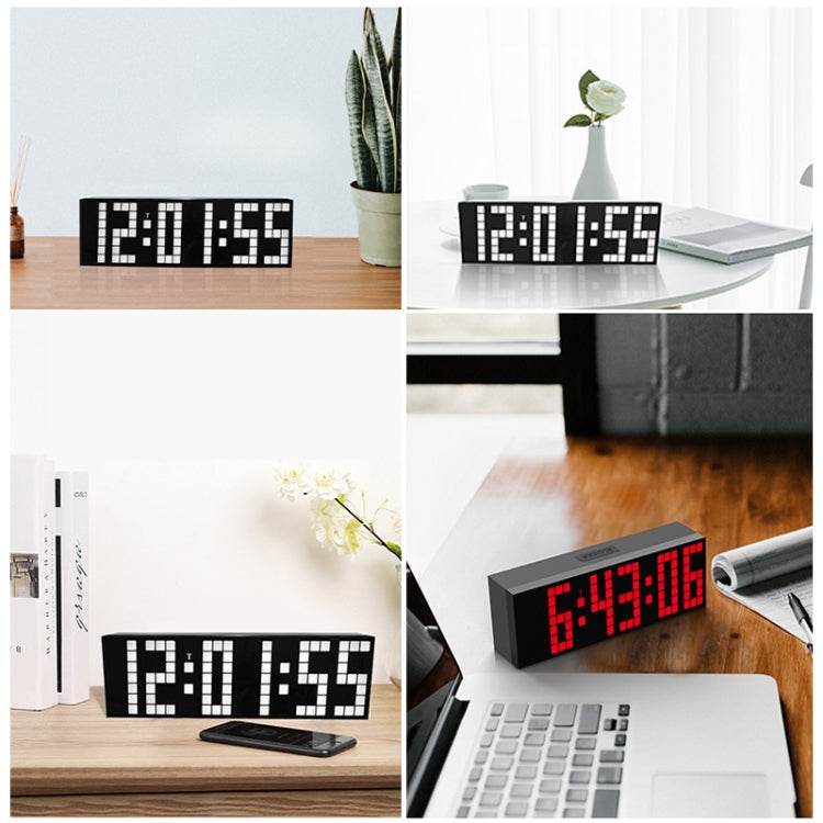 Digital Electronic Alarm Clock Creative LED Desk Clock US Plug, Style:4 Digits 7 Segments(Red Light) by bashfashion