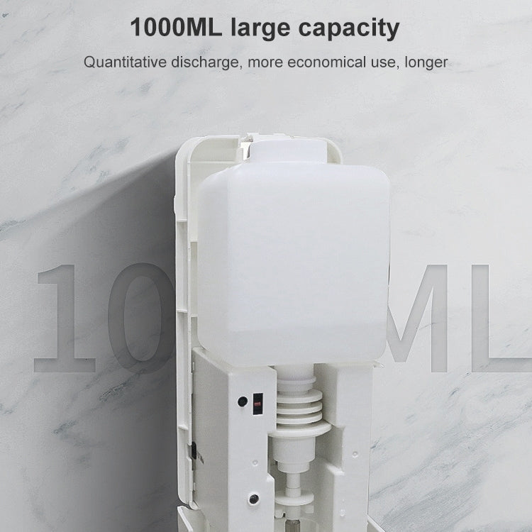 1000ML Automatic Induction Disinfection Machine Alcohol Sprayer Induction Type Non-contact Wall-mounted Soap Dispenser, Style:Liquid Drop by bashfashion