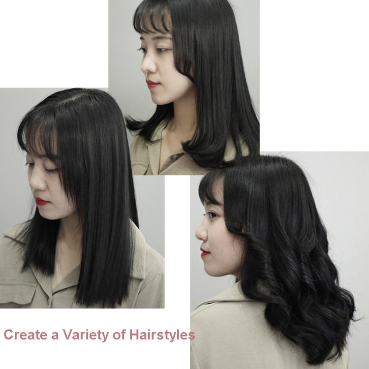 35W 2 In 1 Curling and Straightening Dual-use Electric Splin,Specification: UK Plug(Black) by bashfashion