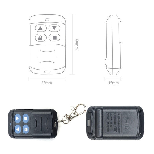 2 PCS Electric Roller Shutter Waterproof Copy Universal Remote Controller Garage Door Remote Control Key(430MHz) by bashfashion