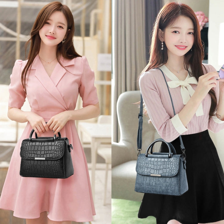 A966-5 Stone Pattern Ladies Single-shoulder Bags(White) by bashfashion