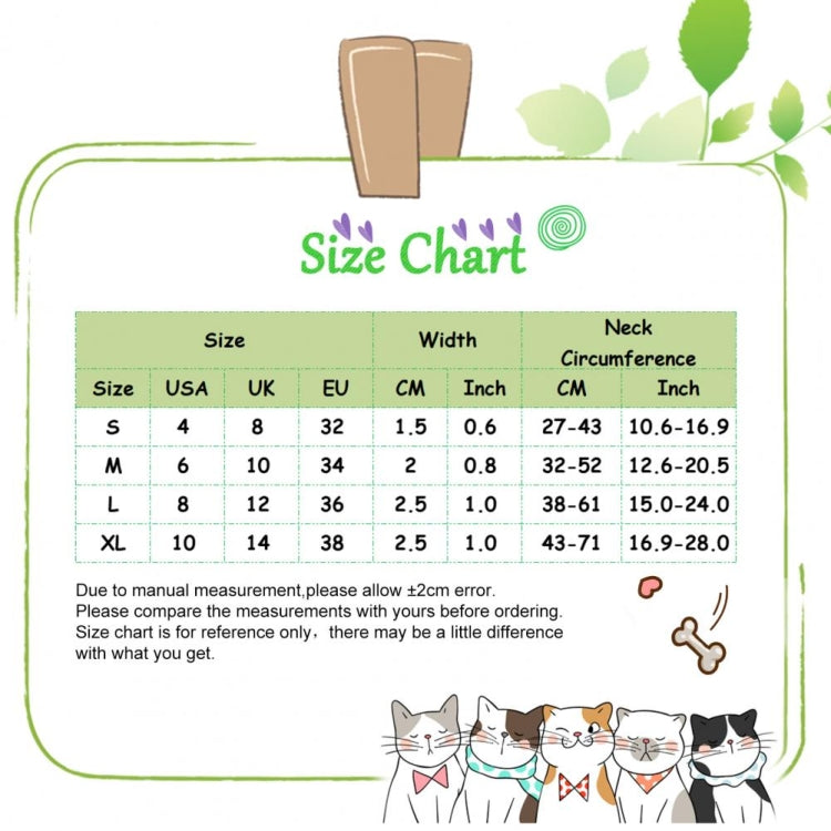 Pet Ethnic Style Polyester Cotton Print Pattern Collar, Size: S: 1.5x27-43cm(Maya Fans) by bashfashion