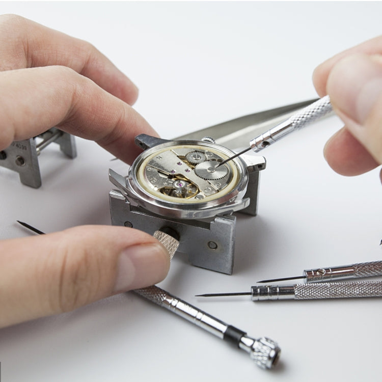 2 In 1 Watch Movement Holder Clip Base Metal Multi Function Vise Clamp, Random Color Delivery by bashfashion