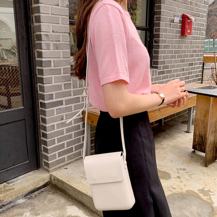 Fashion Versatile Vertical Models Single Shoulder Crossbody Mobile Phone Bag, Color: Apricot by bashfashion