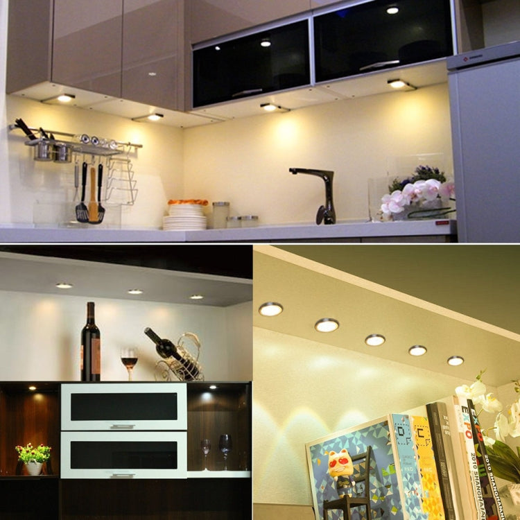 2 PCS 2W DC12V 18LED Cabinet Lights Showcase Lights,Spec: DuPont Terminal-Side Outlet(White Light 6400K) by bashfashion