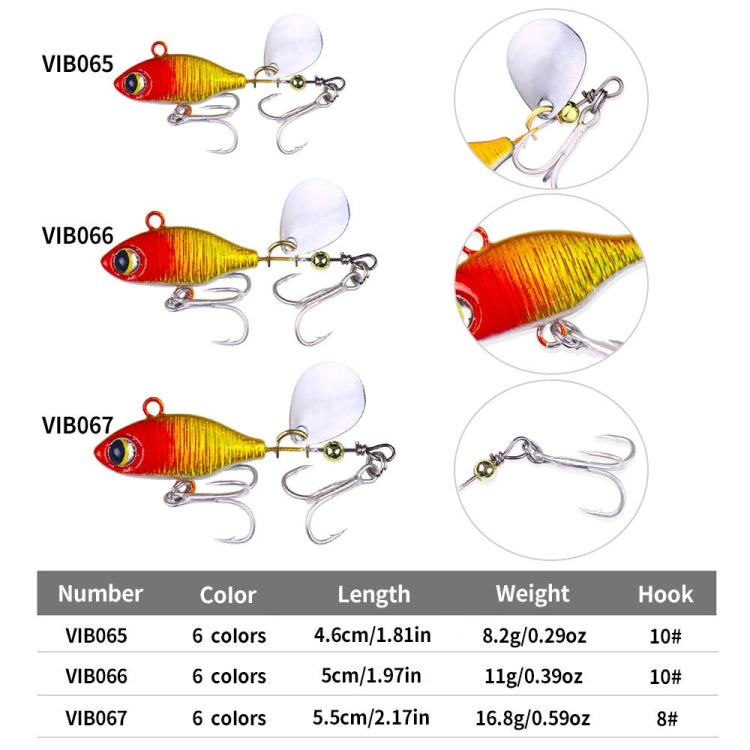 HENGJIA Submerged VIB Fake Lures Sequin Lures, Size: 5.8cm 14g(5) by HENGJIA