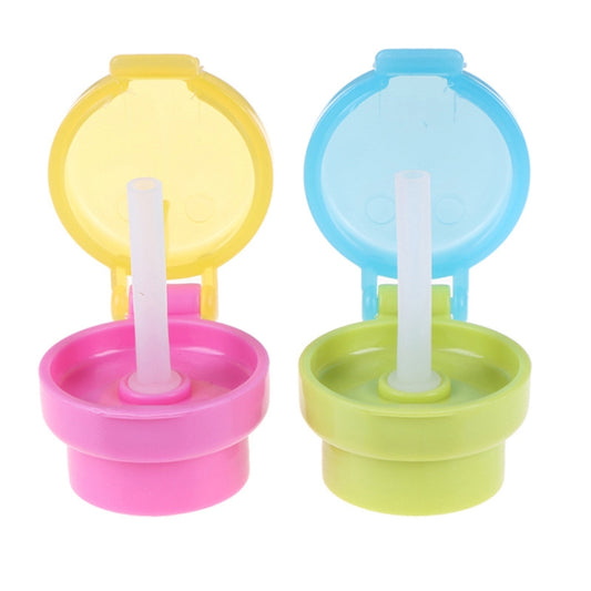 2pcs CJ07205 Baby Straw Lids Portable Drinking Straw Lids for Children(Pink) by bashfashion