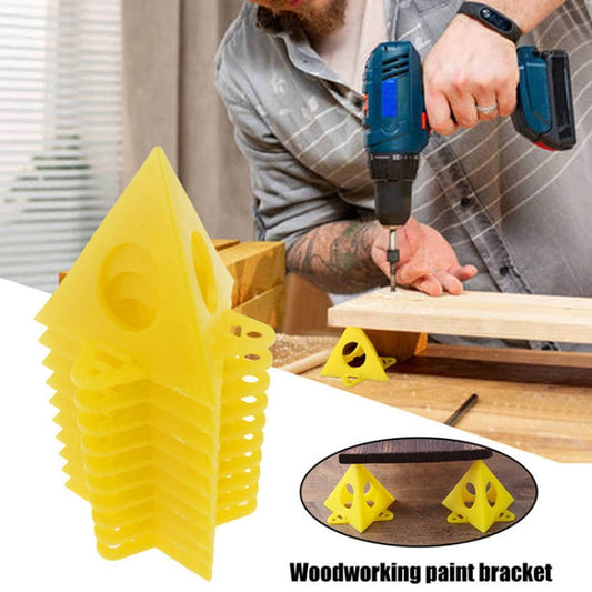 10pcs/Pack Woodworking Paint Pyramid Stands Cone Support Stand(Yellow) by bashfashion