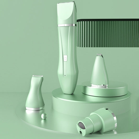 Multifunctional Pet Electric Shaver Cat And Dog Hair Clipper, Color: 4-in-1 Green by bashfashion
