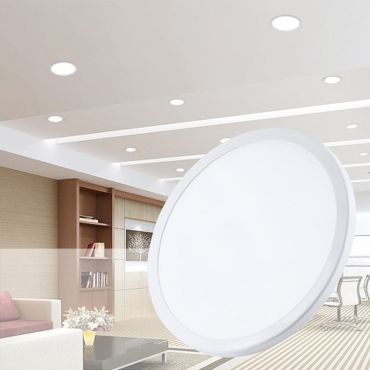 LED Round Ultra-thin Downlight Adjustable Recessed Panel Light, Power Source: 20W(White light) by bashfashion