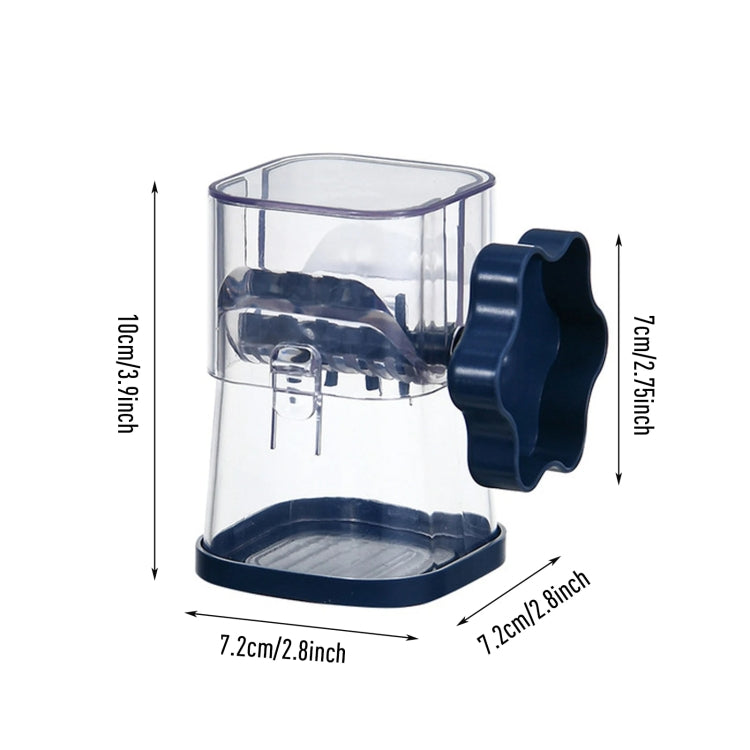 Nut Chocolate Manual Crusher Food Chopper Grinder for Making Toppings(Navy Blue) by bashfashion