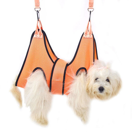 Large Pet Grooming Hammock Cats Dog Clipping Nail Holder Hanger Type Feeding Anti-Scratch Artifacts by bashfashion