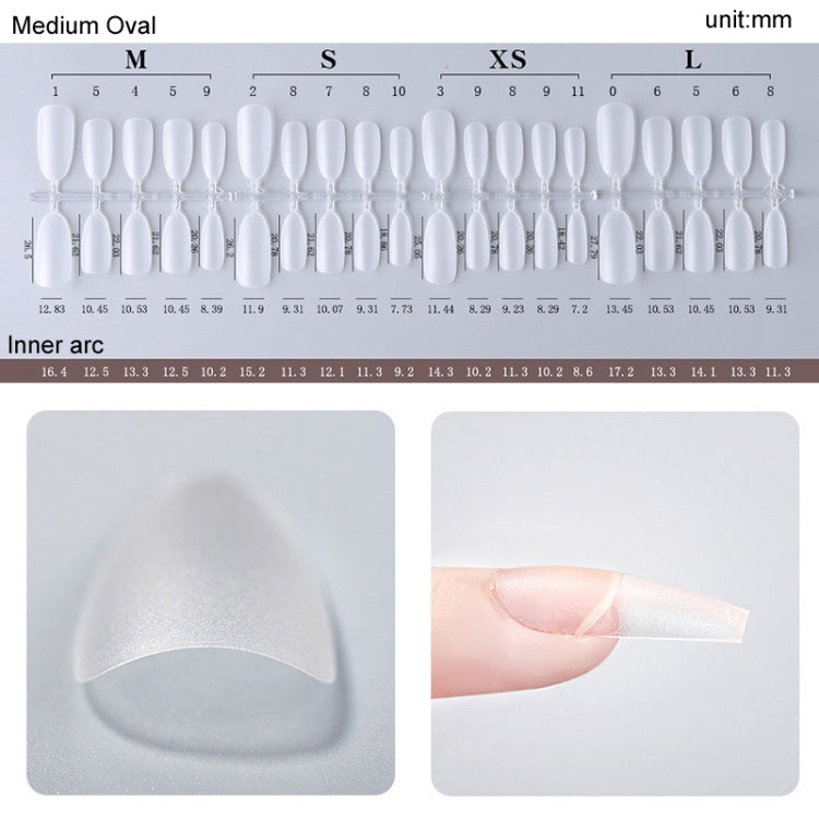 10pairs Of 100pcs/Box Frosted False Nails Artificial Tip, Shape: Long Ladder XS by bashfashion