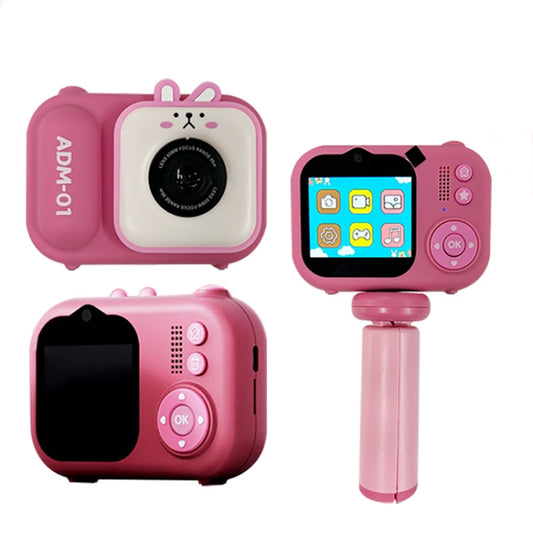 2.4 Inch IPS Screen 48MP Dual Lens Kids Digital Camera Mini Video Camera With 64G TF Card Blue Fox by bashfashion