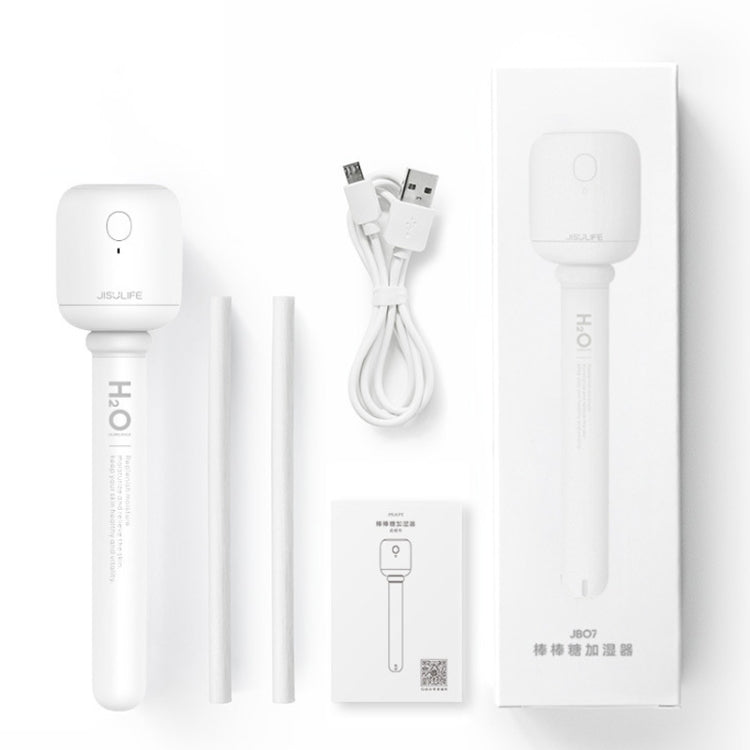 JisuLife JB07 Wireless High Mist Portable Humidifier, No Water Tank, Color: White 2200mAh by JisuLife