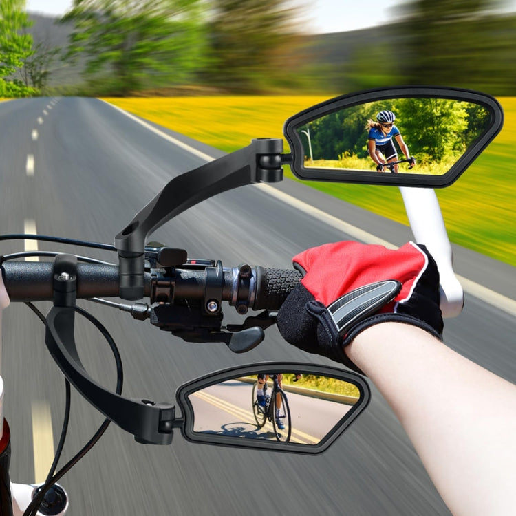 Bicycle Stainless Steel Mirror Foldable Rotating Rearview Mirror, Model: 027 1pair by bashfashion