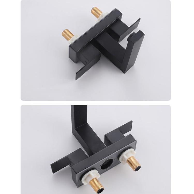 Dual Handle Two-Hole Bathroom Sink Faucet for Undermount Basin Separate Hot/Cold Water Controls, Spec: Gold YH050 by bashfashion